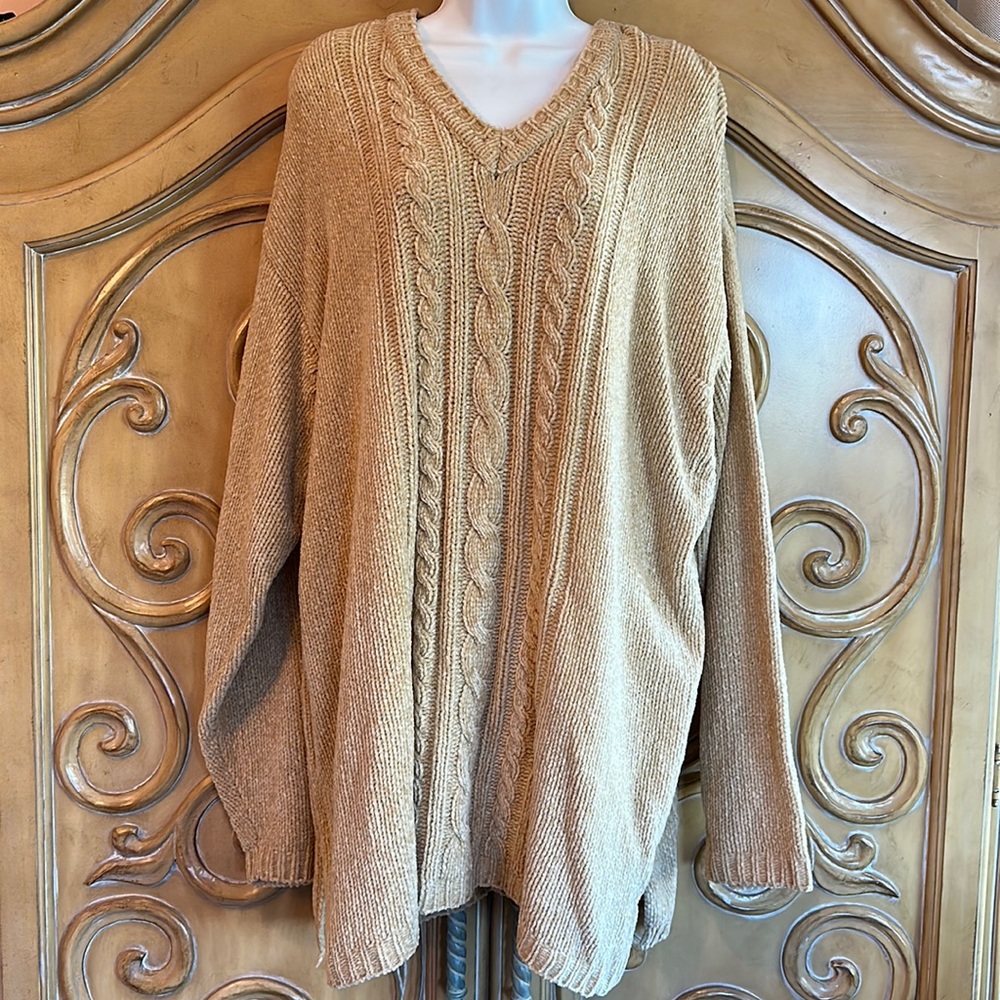 NWT Carol Rose 🌹 cable front sweater